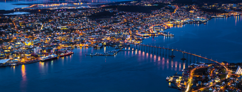 Ville de Tromso en Norvège