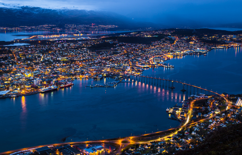 Ville de Tromso en Norvège